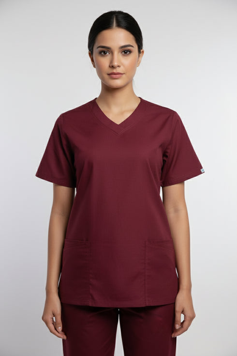Women's 4-Pocket Contemporary Fit V-Neck Scrub